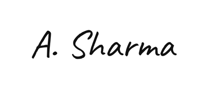 Sample handwritten signature before joining